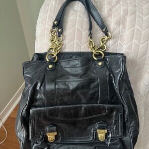 Coach Black Leather Handbag